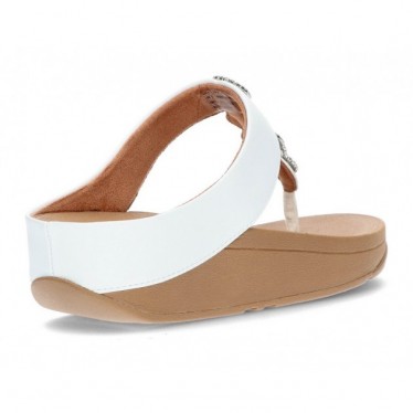 FITFLOP FINE SPARKLE SANDALS WHITE