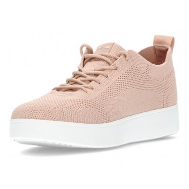 FITFLOP RALLY TONAL KNIT SNEAKERS BLUSH