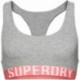 TOP SUPERDRY W3110356A CROP BRACELET LOGO GREY