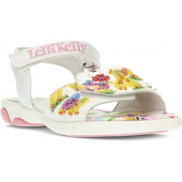 SANDAL LELLY KELLY LK55521 GIRAFFE AND ELEPHANT WHITE