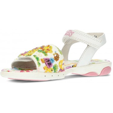 SANDAL LELLY KELLY LK55521 GIRAFFE AND ELEPHANT WHITE