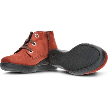 MEPHISTO MOBILS PERYNE ANKLE BOOTS RUST