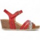 SANDAL FLUCHOS PALMA D8551 TEXAS ROJO