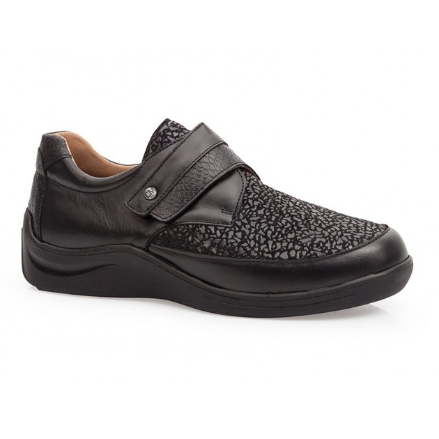 CASUAL DIABETIC ELASTIC CALZAMEDI SHOES NEGRO