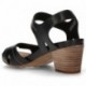 SANDALS CLARKS UN PALMA VIBE NEGRO