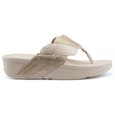 FITFLOP PAISLEY ROPE TOE THONGS Sandals PLATINO