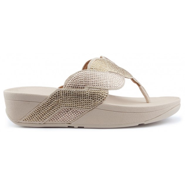 FITFLOP PAISLEY ROPE TOE THONGS Sandals PLATINO FITFLOP PAISLEY ROPE TOE THONGS Sandals PLATINO