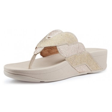 FITFLOP PAISLEY ROPE TOE THONGS Sandals PLATINO