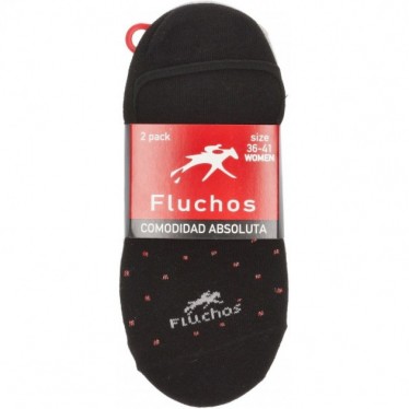 FLOWERY SOCKS CA0006 PACK 2 GRIS_NEGRO