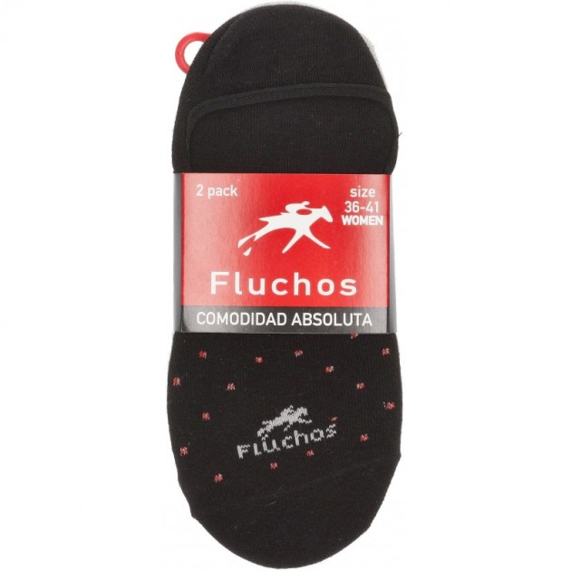 FLOWERY SOCKS CA0006 PACK 2 GRIS_NEGRO