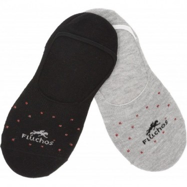 FLOWERY SOCKS CA0006 PACK 2 GRIS_NEGRO