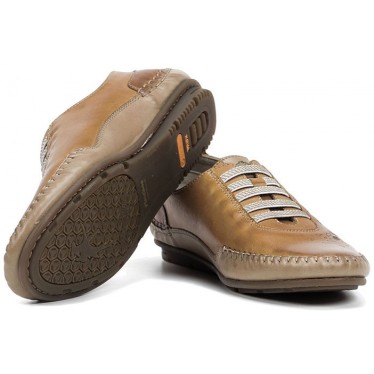 SHOES FLUCHOS F1181 HAVANA ESLA DORE_TOPO