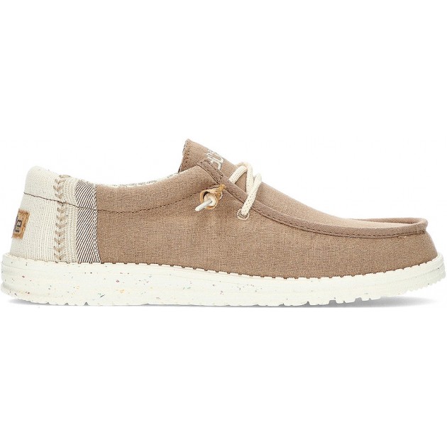 DUDE WALLY LINEN SHOES NATURAL