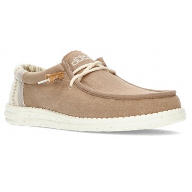 DUDE WALLY LINEN SHOES NATURAL