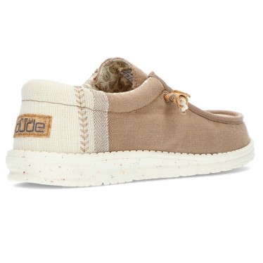 DUDE WALLY LINEN SHOES NATURAL