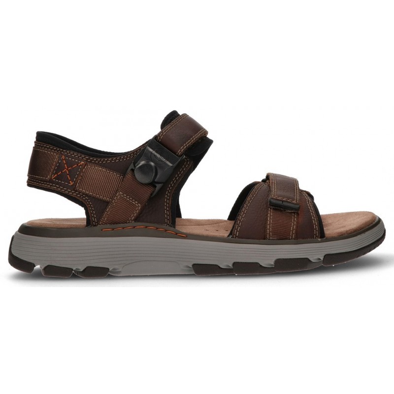 CLARKS SANDALS UN TREK PART 26131 BROWN