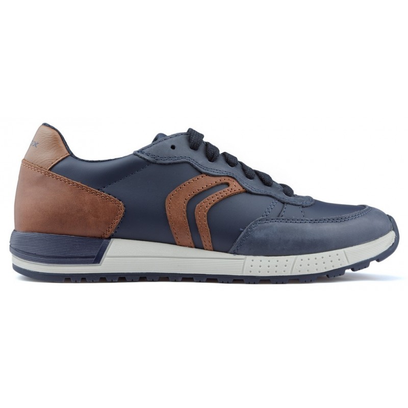 GEOX ALBEN sneakers NAVY_COGNAC