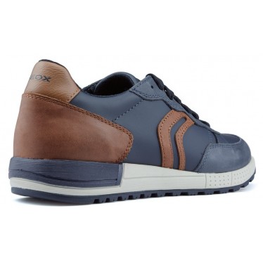 GEOX ALBEN sneakers NAVY_COGNAC