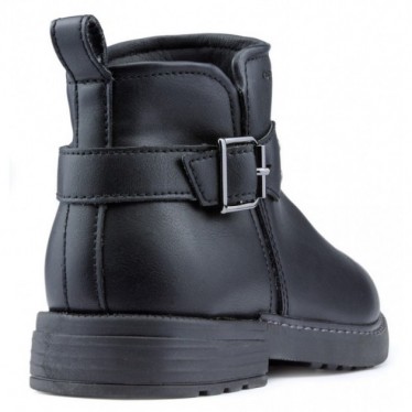 GEOX J ECLAIR GD SYNT LEA BOOTS BLACK