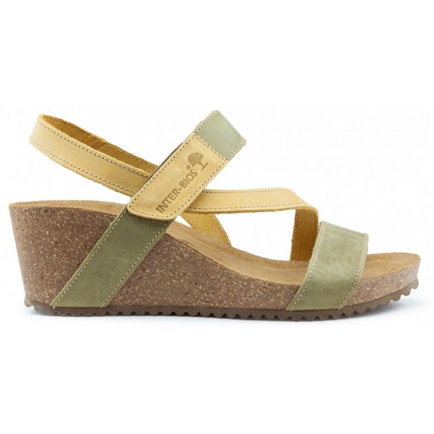 INTERBIOS Sandals Comfortable wedge 2019 MOSTAZA