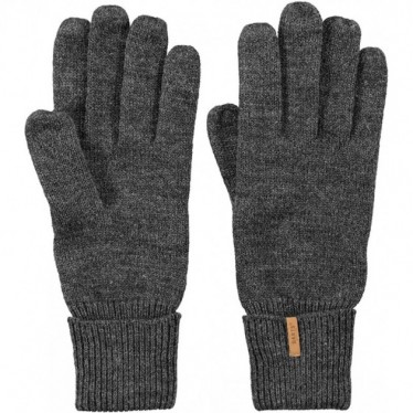 BARTS 00612 FINE KNITTED GLOVES GREY