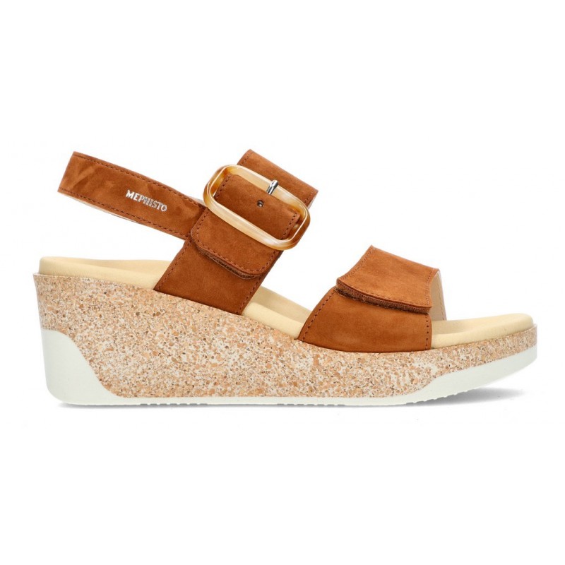 MEPHISTO GIULIA SANDALS HAZELNUT