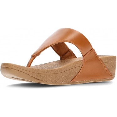 FITFLOP SANDALS LULU LEATHER TOEPOST TAN