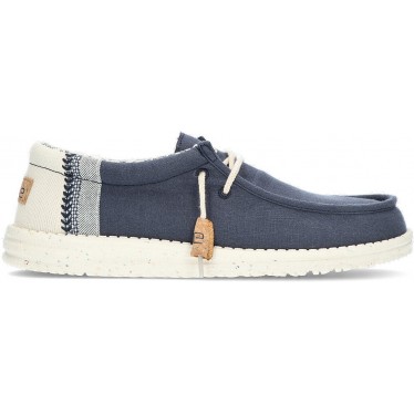 DUDE WALLY LINEN SHOES NAVY