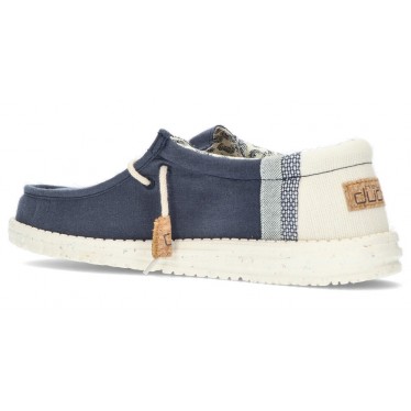 DUDE WALLY LINEN SHOES NAVY