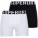 SUPERDRY BOXER M3110340A LOGO DOUBLE PACK BLACK_WHITE