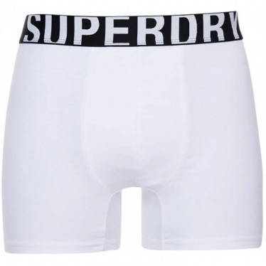 SUPERDRY BOXER M3110340A LOGO DOUBLE PACK BLACK_WHITE