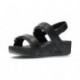 FITFLOP LULU ADJUSTABLE BACK-STRAP SANDALS BLACK