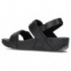 FITFLOP LULU ADJUSTABLE BACK-STRAP SANDALS BLACK