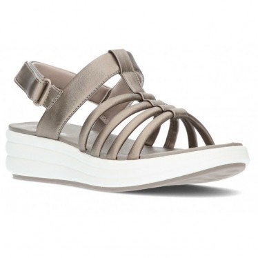 CLARKS DRIFT EASE SANDALS METALLIC