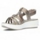 CLARKS DRIFT EASE SANDALS METALLIC