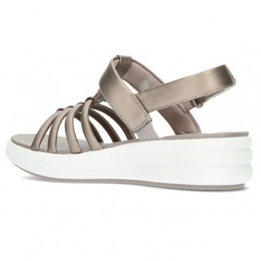 CLARKS DRIFT EASE SANDALS METALLIC