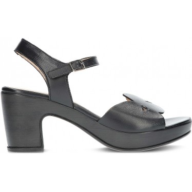 SANDALIA WONDERS F5880 PERGAMENA NEGRO