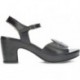 SANDALIA WONDERS F5880 PERGAMENA NEGRO