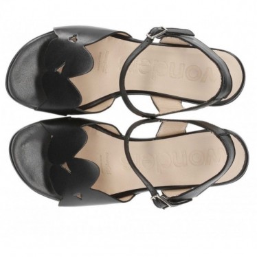 SANDALIA WONDERS F5880 PERGAMENA NEGRO