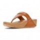 LULU ADJUSTABLE FITFLOP SANDALS TAN