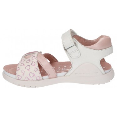 ASTRID GIRLS BIOMECANICS LEATHER SANDALS BLANCO