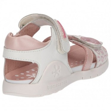 ASTRID GIRLS BIOMECANICS LEATHER SANDALS BLANCO