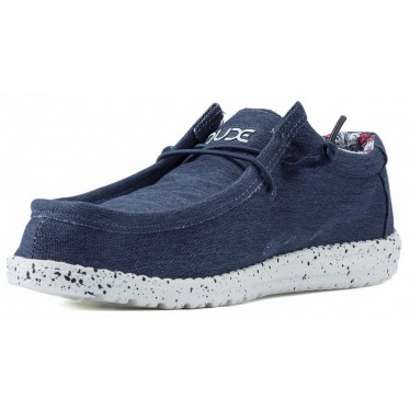 SHOES DUDE WALLY STRETCH M 11038 BLUE