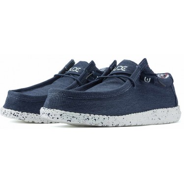 SHOES DUDE WALLY STRETCH M 11038 BLUE
