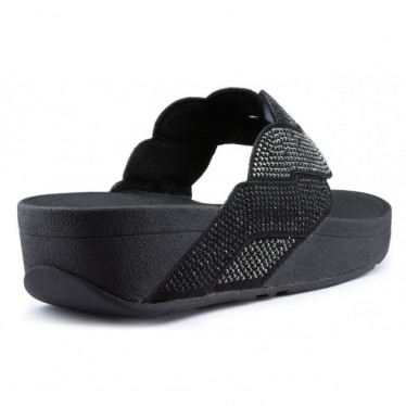 FITFLOP PAISLEY ROPE TOE THONGS Sandals BLACK