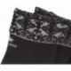 FLOWERY SOCKS CA012 EMBROIDERED BLACK