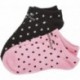 FLOWERY SOCKS AND STOCKINGS CA011 BLACK_PINK