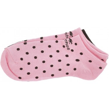 FLOWERY SOCKS AND STOCKINGS CA011 BLACK_PINK