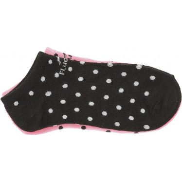 FLOWERY SOCKS AND STOCKINGS CA011 BLACK_PINK