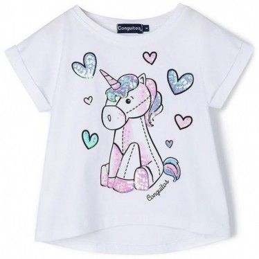 UNICORN CONGUITO T-SHIRT MVC-50022 BLANCO